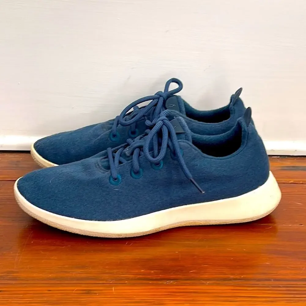 Allbirds wool runners felt athletic lace up sneaker trainers sz 10